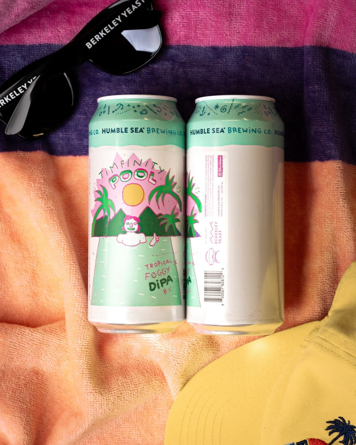 Humble Sea co-pitch Berkeley Yeast's low diacetyl Fresh London strain with the thiol producing London Tropics for Timfinity Pool, a hazy Double IPA.